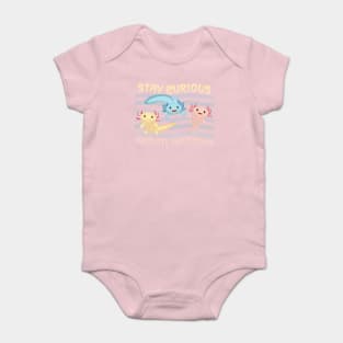 Stay Curious Axolotl Questions Baby Bodysuit
